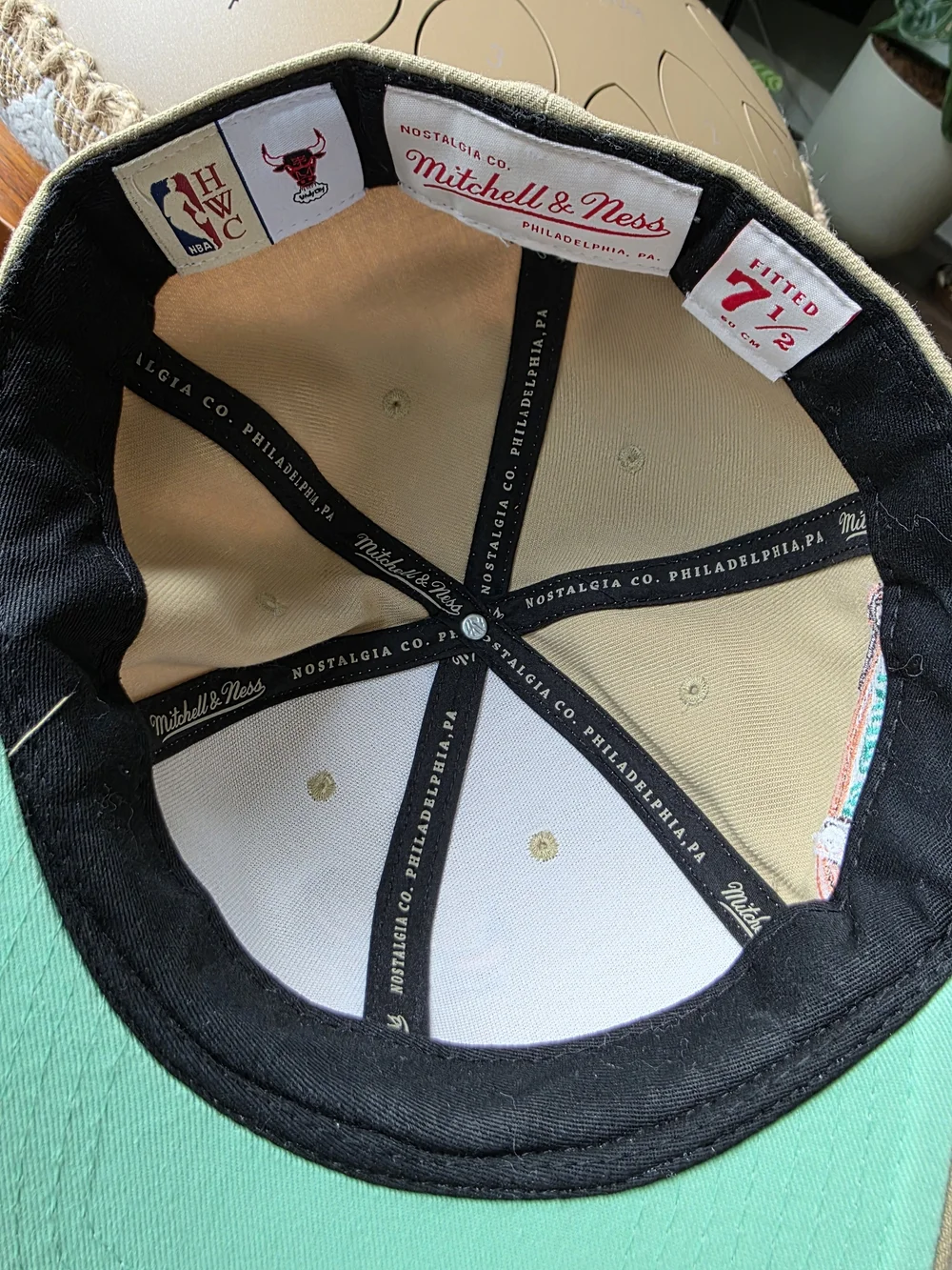 Mitchell & Ness HWC NBA Windy City Logo Fitted Hat 7.5